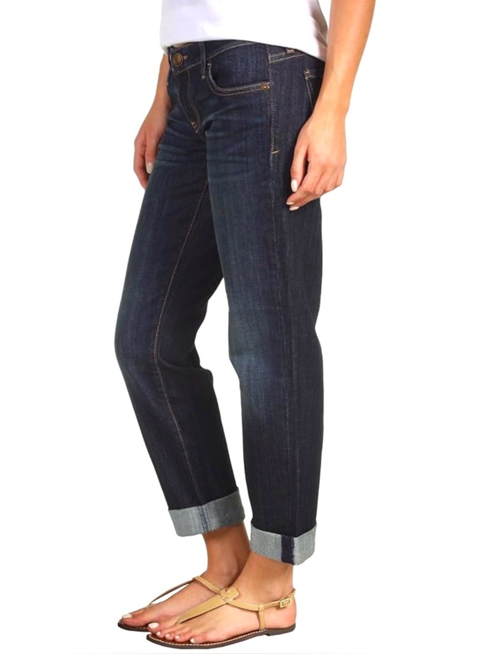 KUT From the Kloth Catherine Boyfriend Mid Rise Jeans 8